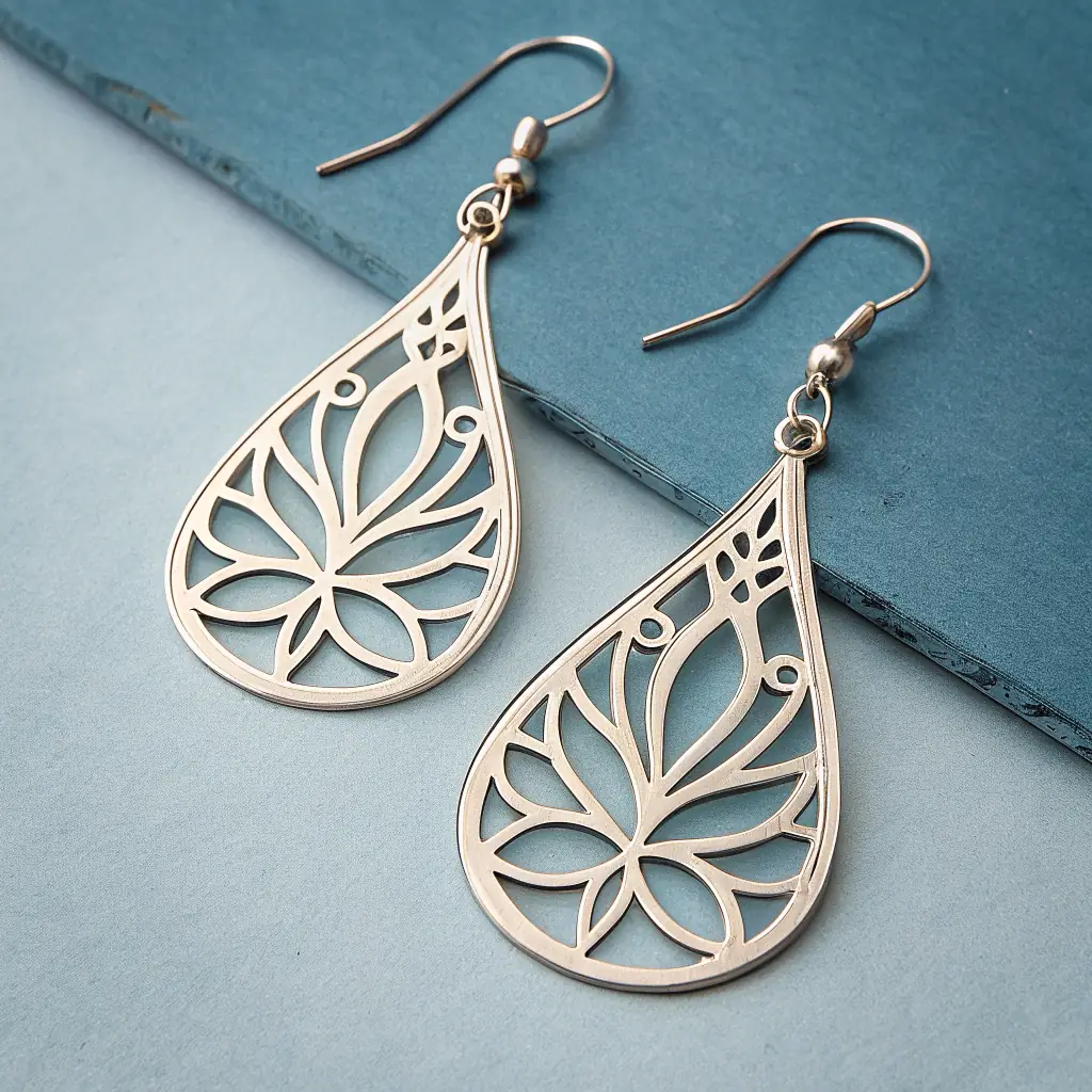 Modern Gold Drop Earrings