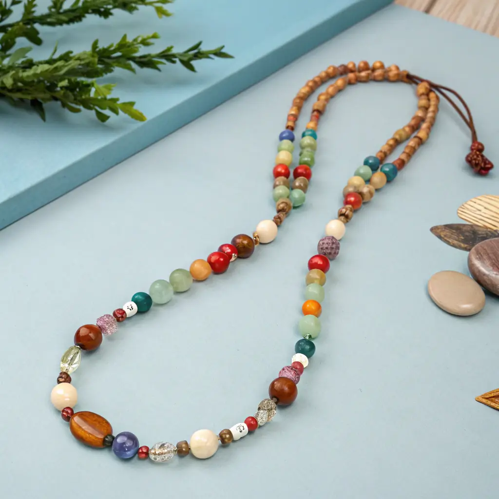 Artisan Gemstone Beaded Necklace