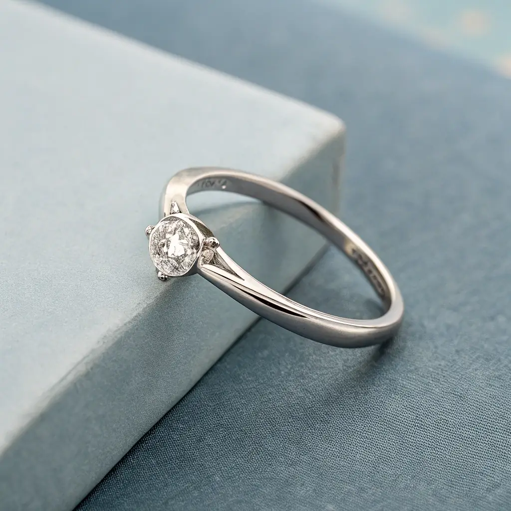 Recycled Gold Solitaire Ring