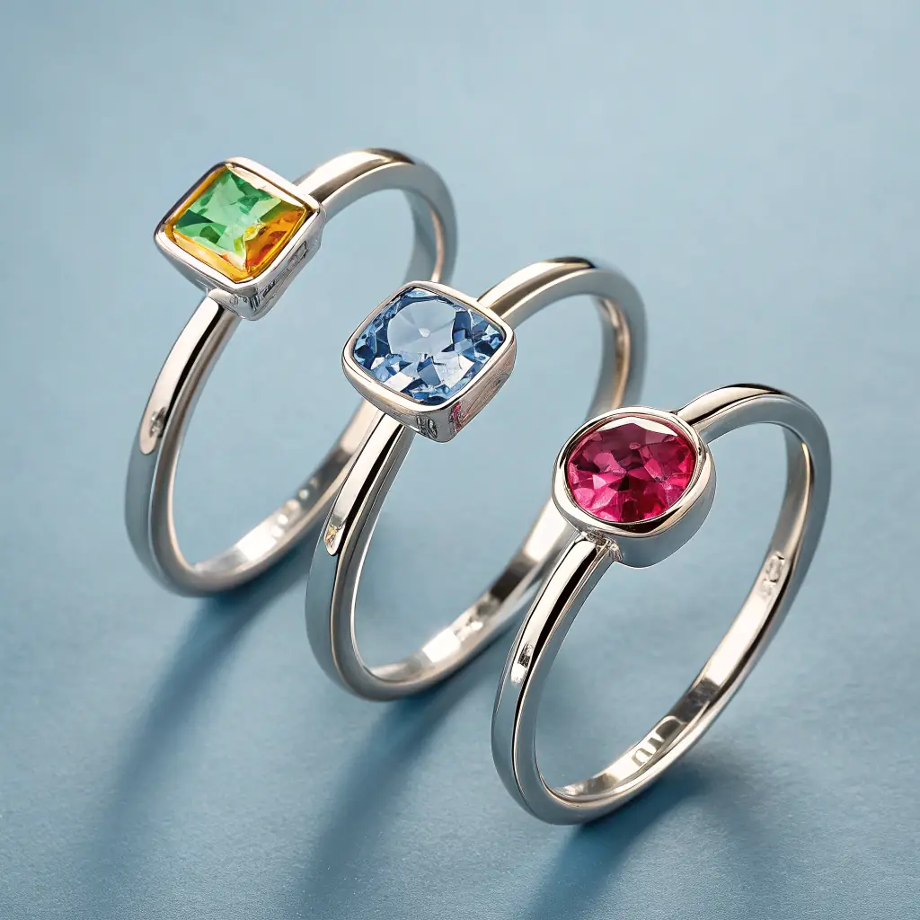 Gemstone Stackable Rings